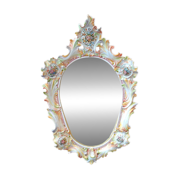 Miroir d'Art en Céramique Polychrome – Maria Pegoraro pour Ricc