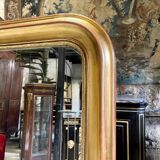 Fireplace mirror gilded wood louis philippe xix century 1m75 x 1m21