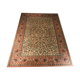 Pink and beige vintage carpet (198 x 286 cm)