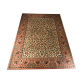Pink and beige vintage carpet (198 x 286 cm)