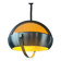 Suspension Space Age Mid-Century Lakro - adjustable height lamp from the 70s