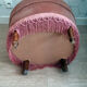 Vintage toad armchair in pink velvet.
