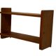Vintage wooden wall shelve rack in pinewood minimalist design