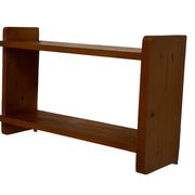 Vintage wooden wall shelve rack in pinewood minimalist design