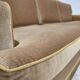 1970s, Danish 2-seater sofa, honey yellow furniture velour.