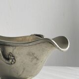 Saucière ancienne en métal argenté