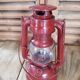 Red metal storm lamp patinated retro Metaloglobe vintage oil dp0321111