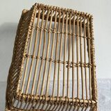 Woven wicker basket
