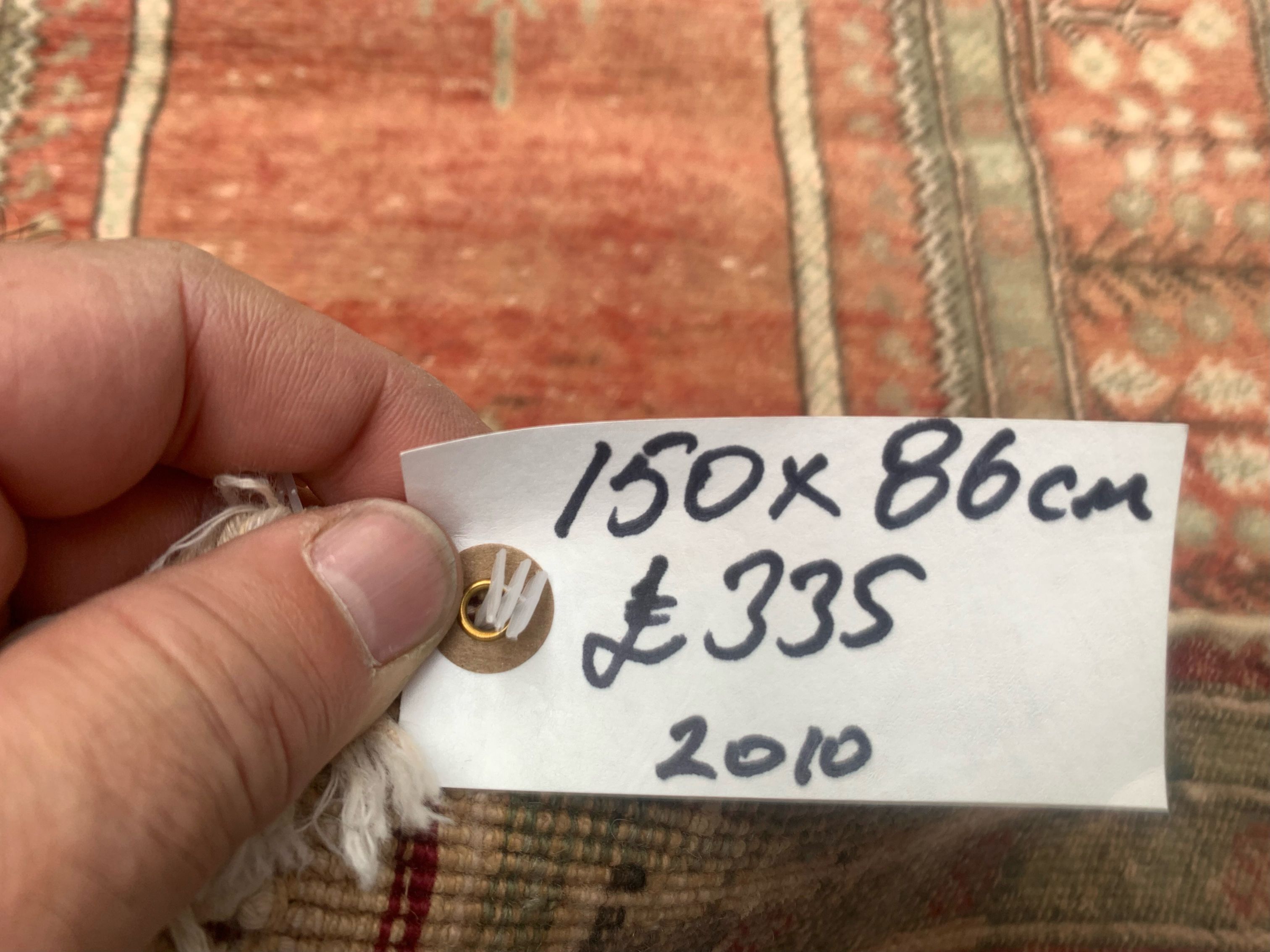 Vintage turkish oushak rug 150x86 cm carpet