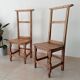 Paire de chaises anciennes prie Dieu XIXeme