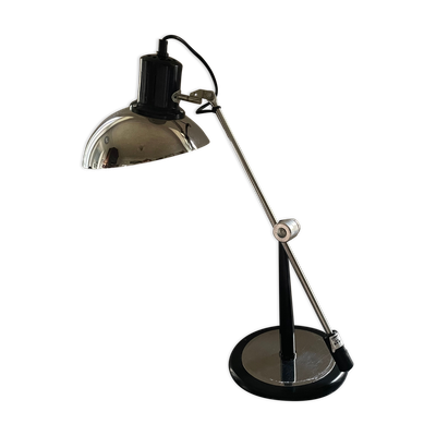 Lampe de bureau chromée articulée design 1970