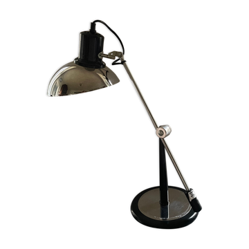 Lampe de bureau chromée articulée design 1970