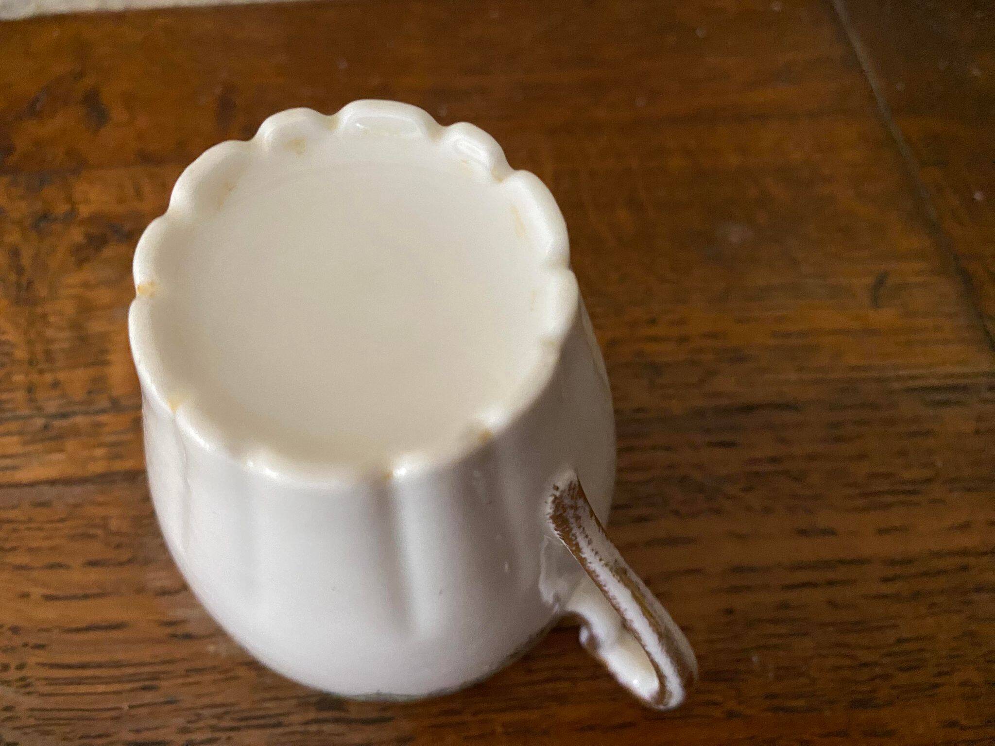 Green decorative cup Limoge porcelain