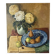 Fleurs et fruits, huile sur toile signée 1970