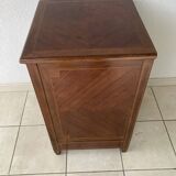 Jam jar in ribboned walnut and boxwood marquetry