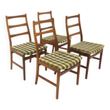 4 Scandinavian oak chairs, Sweden, 1960
