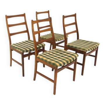 4 Scandinavian oak chairs, Sweden, 1960