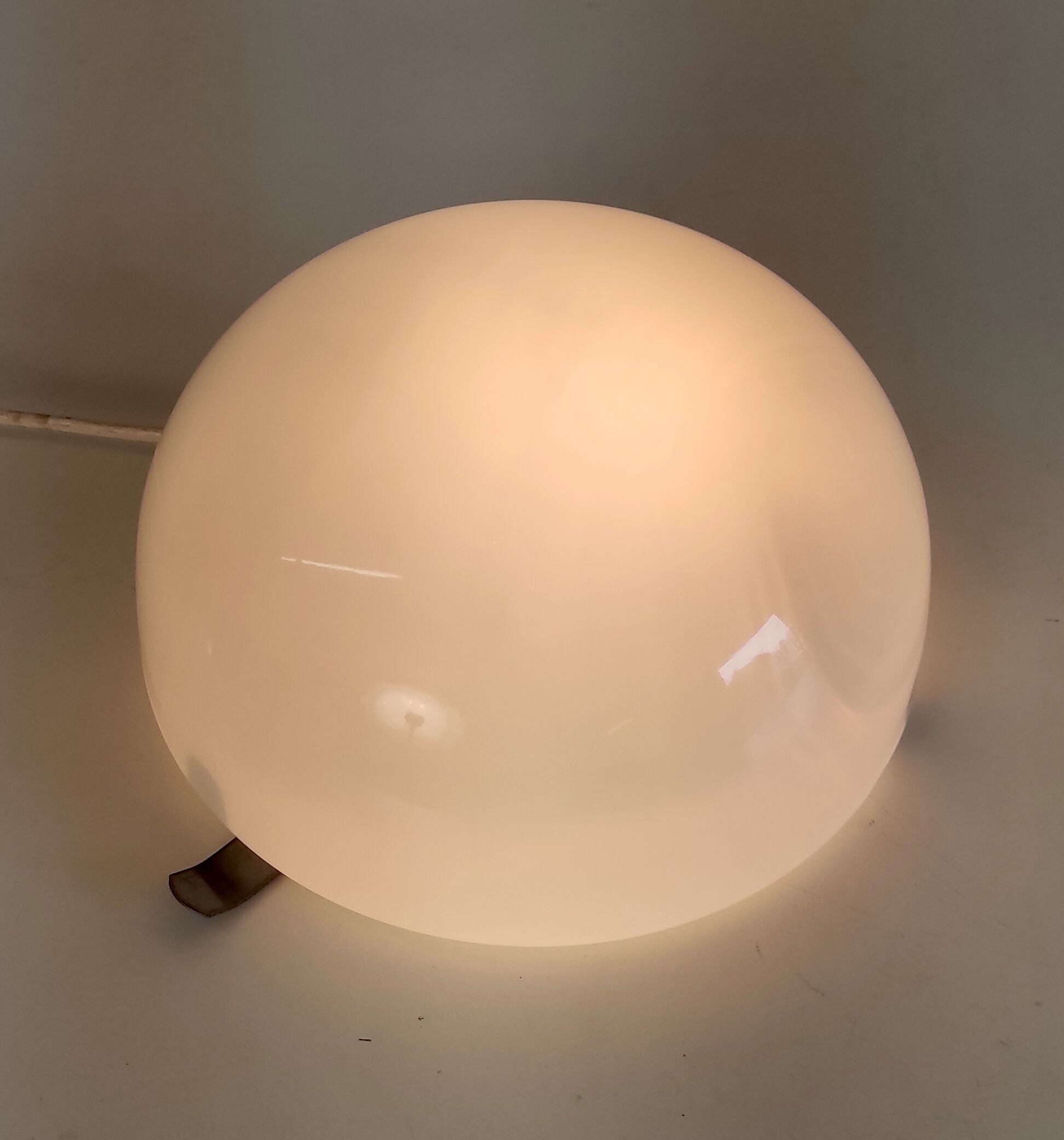 Ceiling lamp globe opaline white diam. 20 cm – 60s