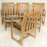 Set of six chairs in oak from the years 1950/1960