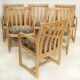 Set of six chairs in oak from the years 1950/1960