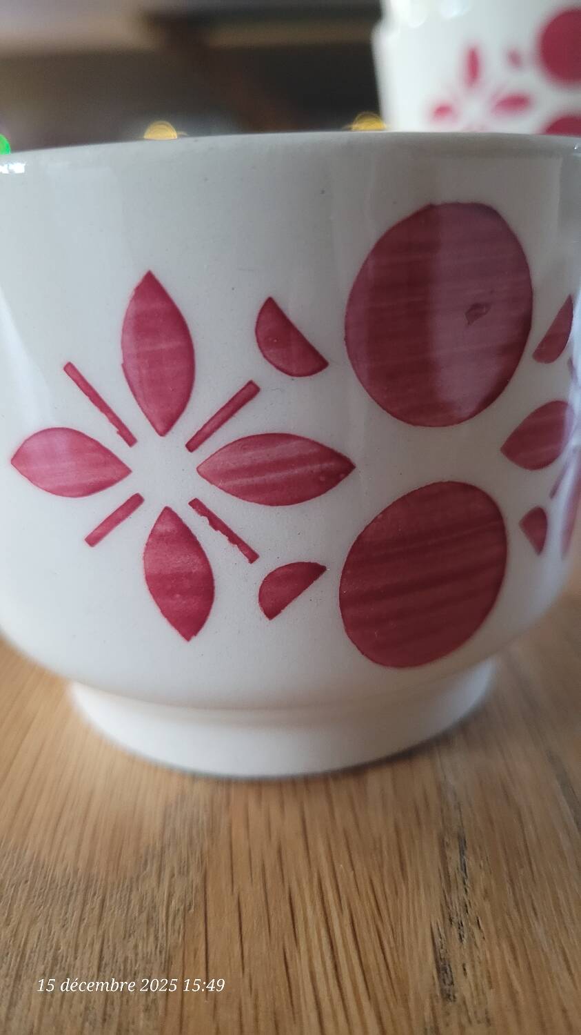 5 antique coffee cups