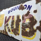 Plaque émaillée bouillon kub signée ed. jean paris