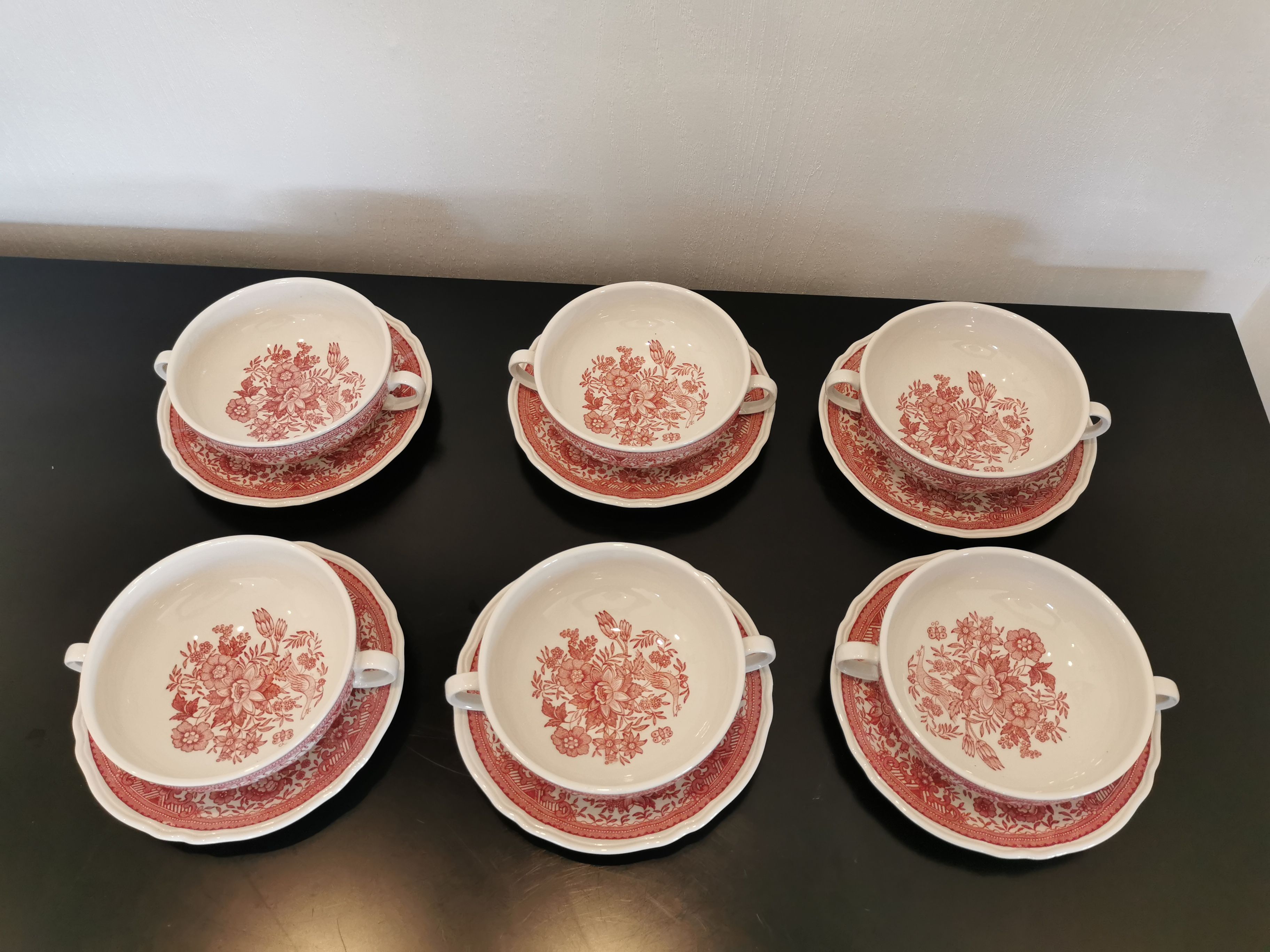 12 soup bowls and saucer service Villeroy&Boch Saar