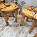 Set of 6 Olof Ottelin stools, Finland 1950.