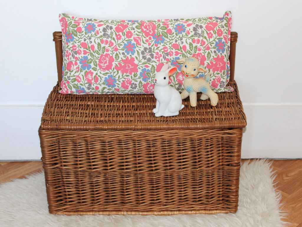 Vintage wicker box