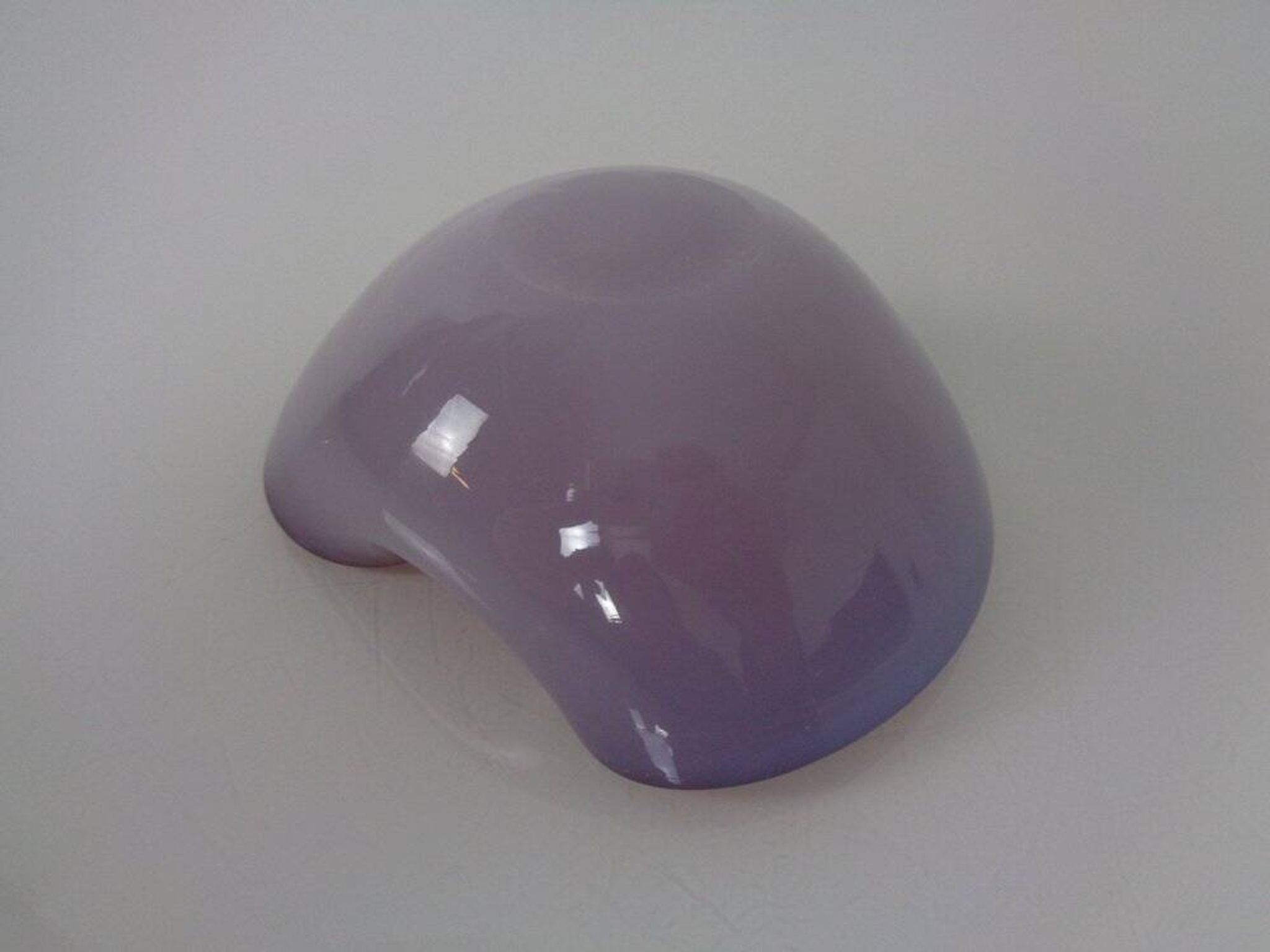 Red and Lilac Sommerso Murano Glass Bowl or Ashtray, Italy, 1960s