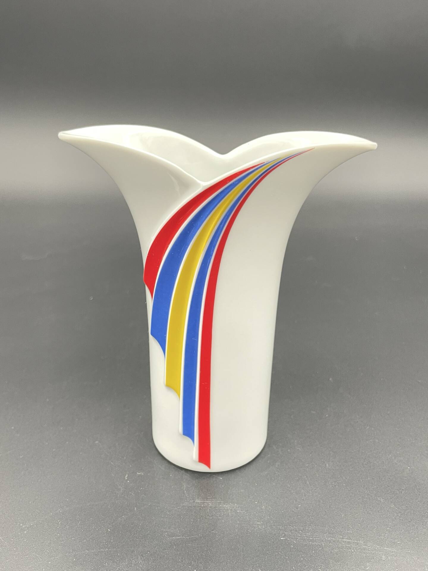Vintage vase Thomas Germany with postmodern design.