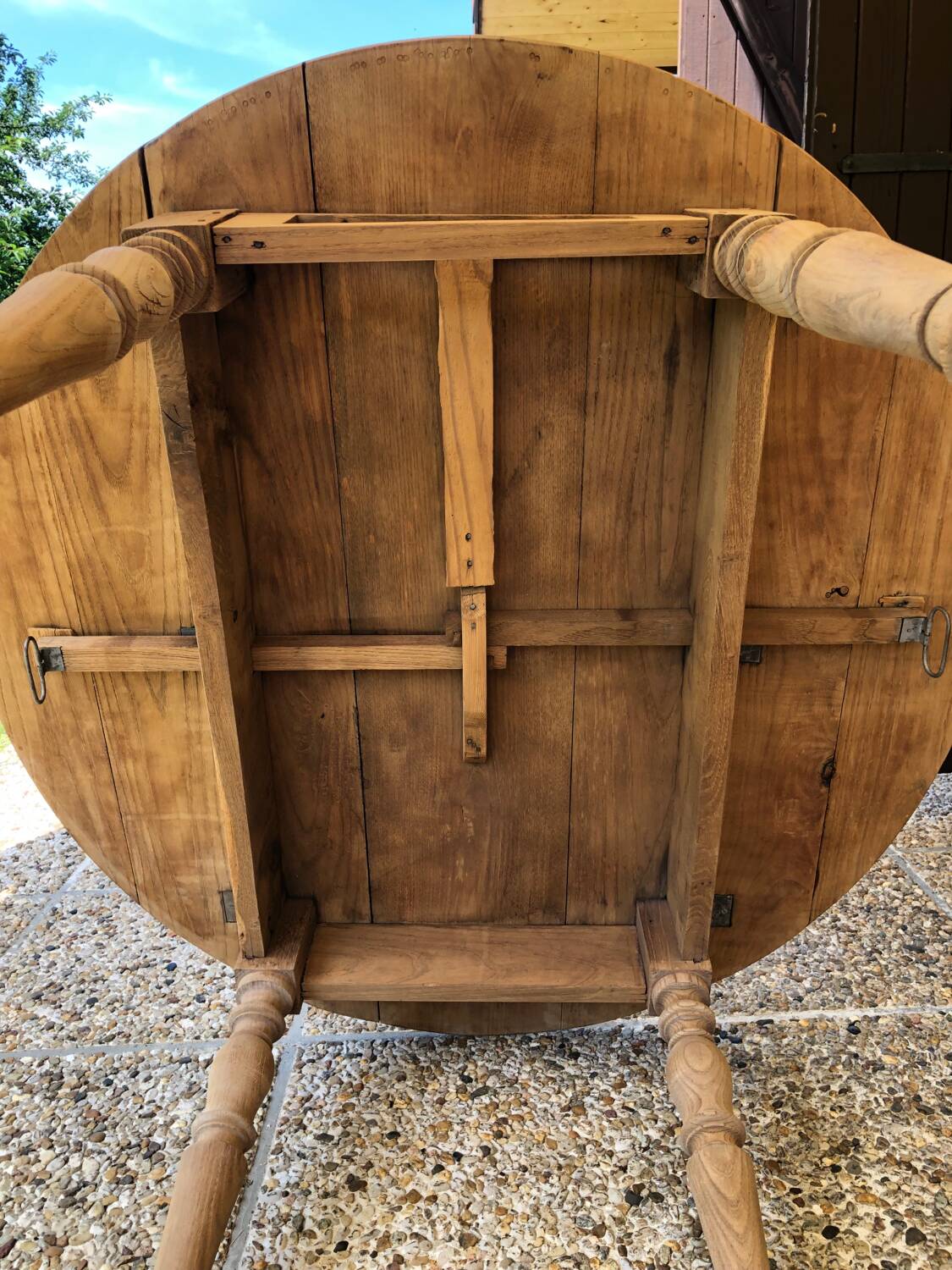 Farmhouse table with shutters