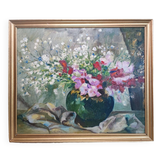 Peinture à l'huile - florale