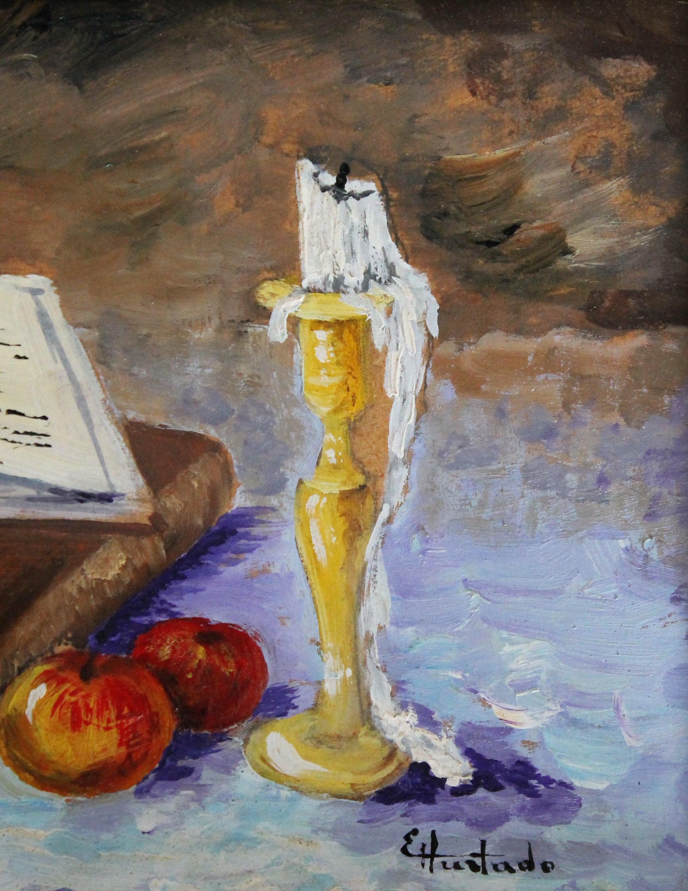 Nature morte à la bougie, Eliane Hurtado