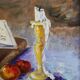 Nature morte à la bougie, Eliane Hurtado