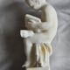 Charming Canova style children's statuette in marble powder (Italy)