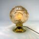 Glass and brass globe lamp Wortmann & Filz 60s