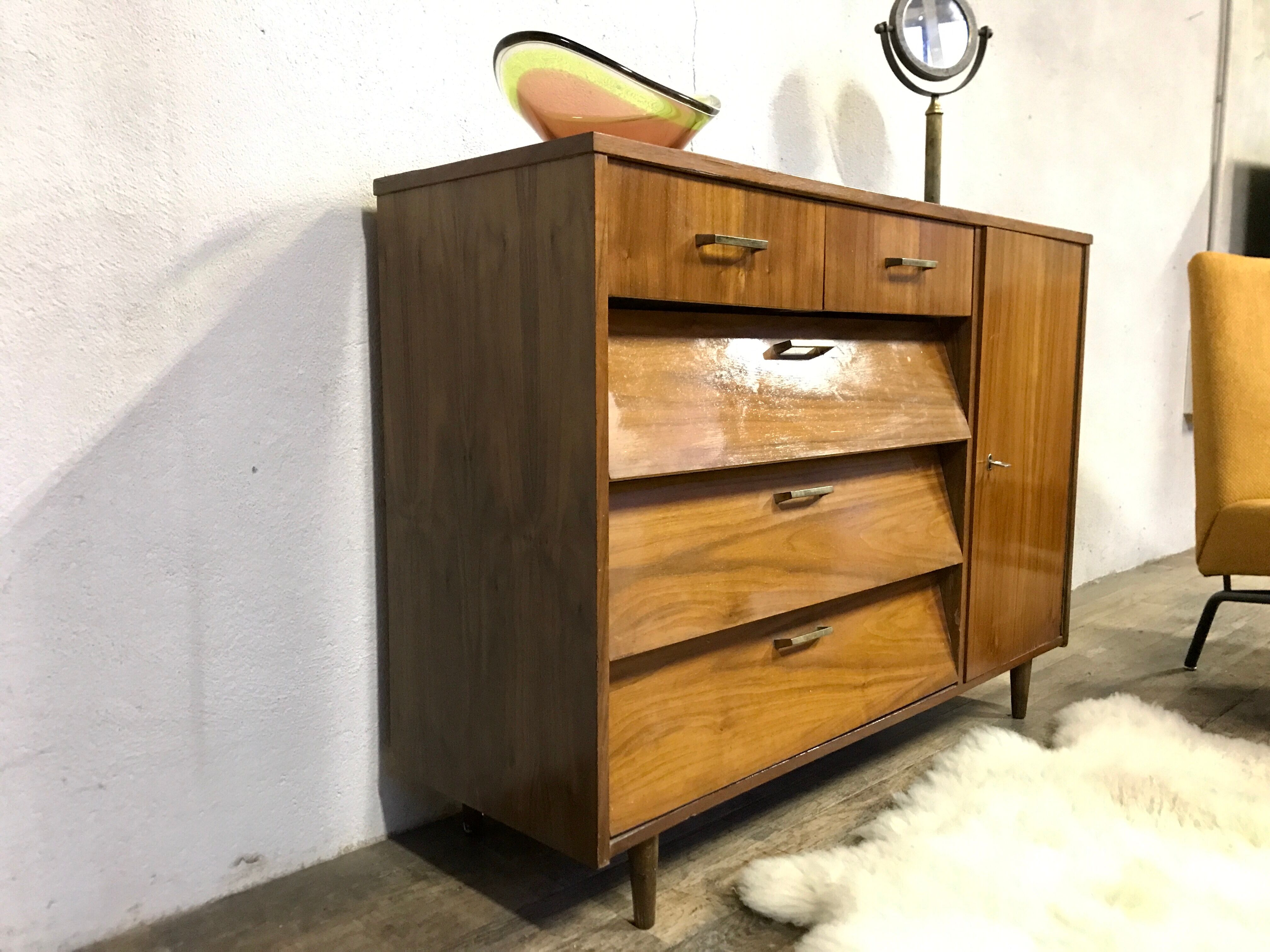 Vintage teak chassure furniture 1960