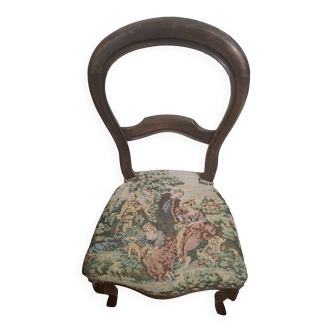 Chaise romantique louis philippe xixeme