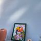 Peinture bouquet de fleurs tableau signé