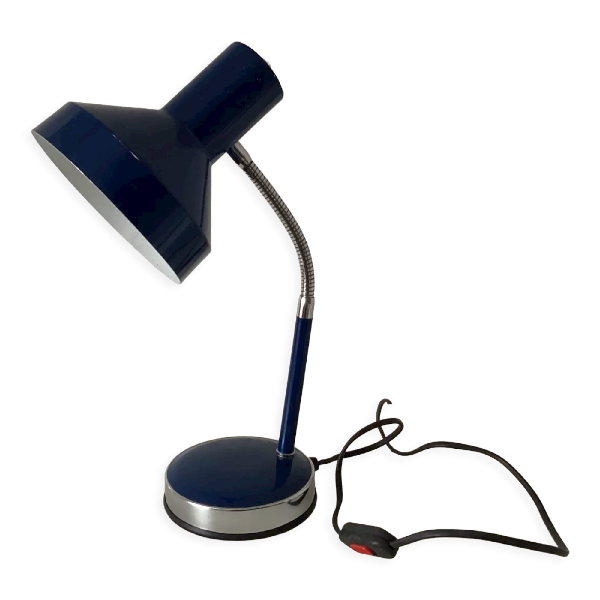 Blue desk lamp