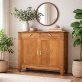 Art Deco buffet in raw and solid oak, 1935.