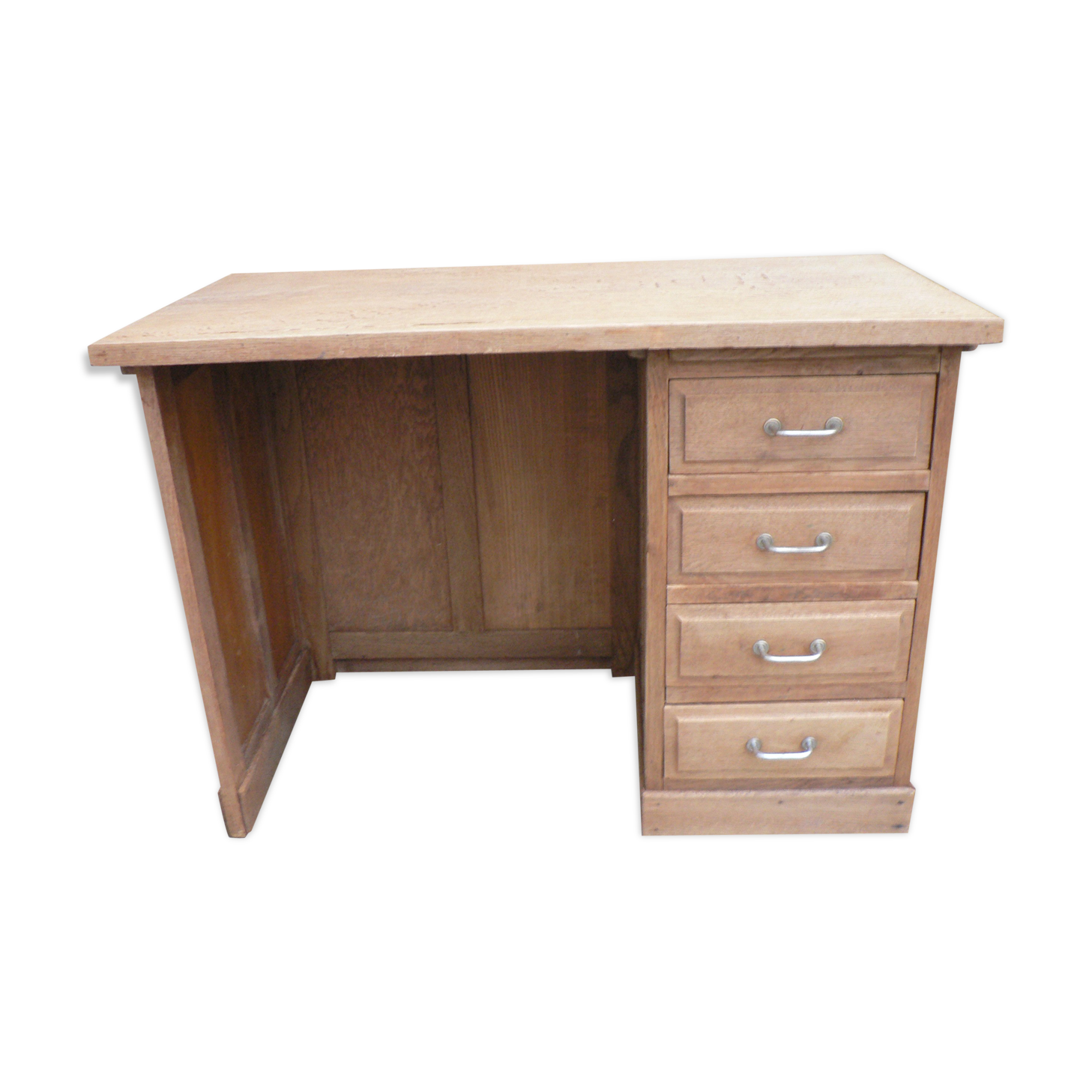 Pickled oak desk
