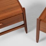 Midcentury Danish pair of night stands in teak 1960s