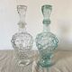 Lot de 2 carafes vintage en verre raisin