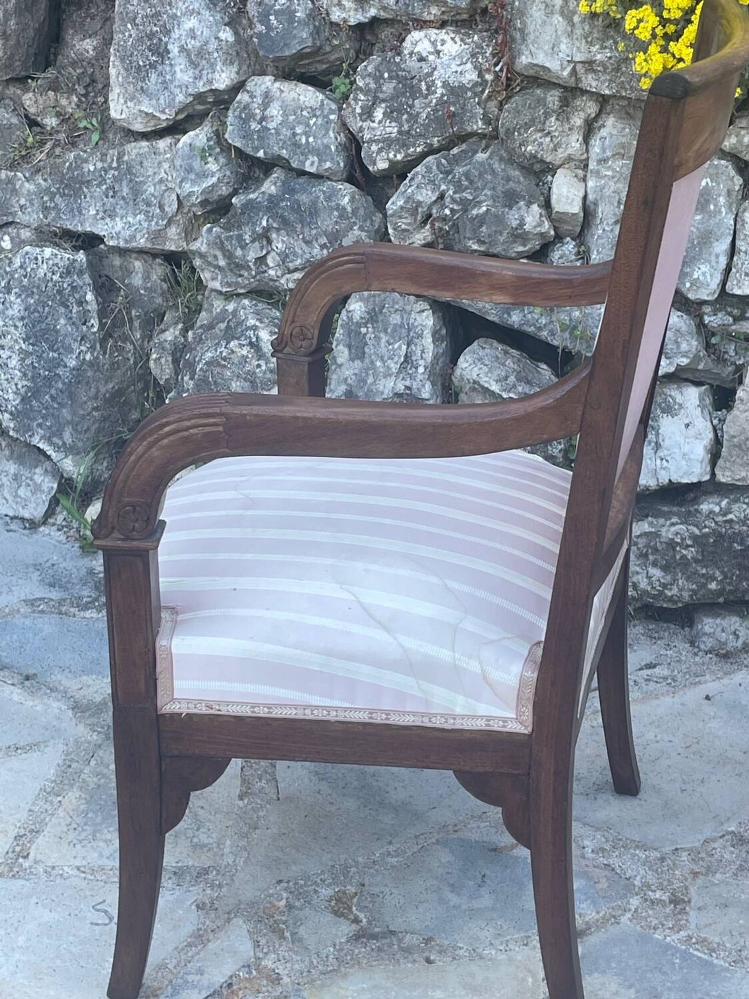Paire de fauteuils français en Acajou d’époque restauration