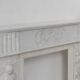 French Carrara marble fire place with Adam and Eve decoration