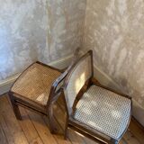 Pair of Baumann chairs canned