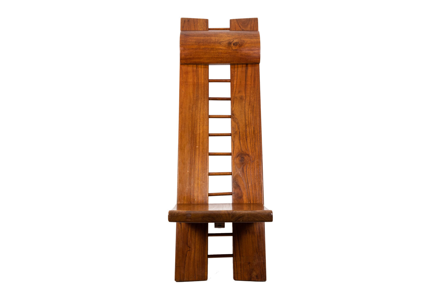 Marcel Ramond African elm chair, 1980s