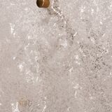 J.T. Kalmar Midcentury Ice Glass Wall Sconces Austria 1960